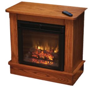 Seneca Media Console With Fireplace