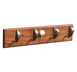 4 Hook Golf Coat Rack