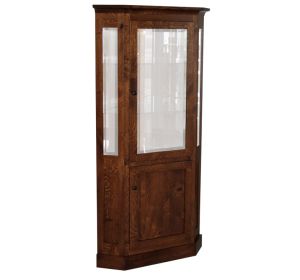 Corner Deluxe with Enclosed Base Curio