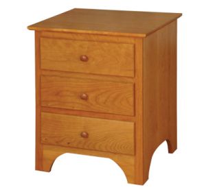 Shaker 3 Drawer Nightstand