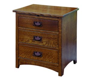 Empire Mission 3 Drawer Nightstand