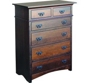 Old World Mission 6 Drawer Chest