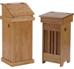 Mission & Hinge Top Trash Bin