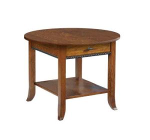 Cranberry Round End Table