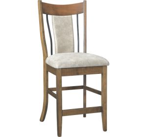 Eagle 24" Bar Chair With Iron & Fabric