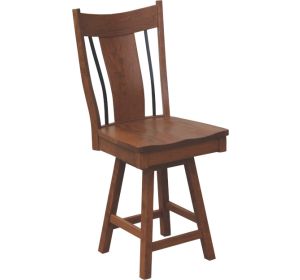 Eagle 24" Swivel Bar Chair with Iron