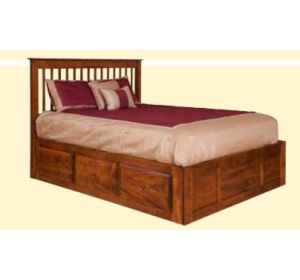 English Shaker Spindle Bed 