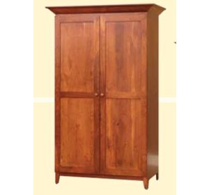 English Shaker Armoire with Hidden Drawers