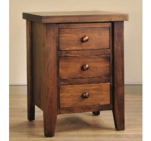 Farm House 3-Drawer Night Stand