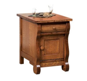 Old Classic Sleigh Enclosed End Table