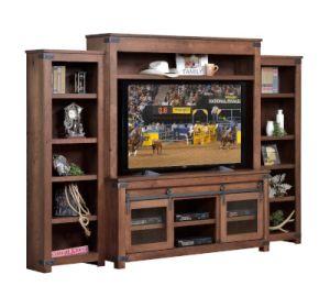 Georgetown Entertainment with Side Bookcases