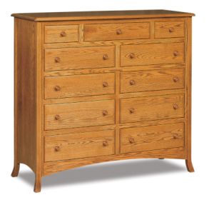 Carlisle 11 Drawer Double Chest