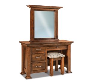 Empire 4 Drawer Vanity Dresser & Mirror W/ Bench