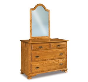 Heritage 4 Drawer Dresser & Mirror