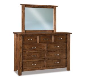 Heidi 9 Drawer Dresser & Mirror