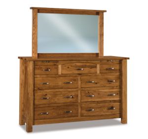 Heidi 9 Drawer Dresser & Mirror