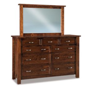 Heidi 9 Drawer Dresser & Mirror