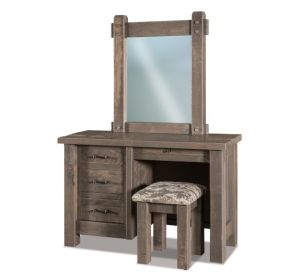 Houston 4 Drawer Vanity Dresser & Mirror W/ Bench