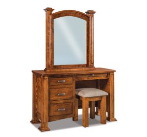 Lexington 4 Drawer Vanity Dresser & Mirror W/ Bench