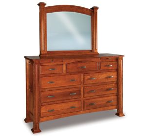 Lexington 9 Drawer Dresser & Mirror