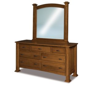 Lexington 7 Drawer Dresser & Mirror