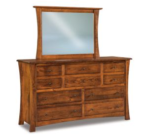 Matison 10 Drawer Dresser & Mirror