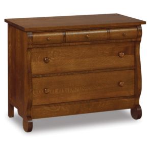 Old Classic Sleigh 5 Drawer Child's Chest