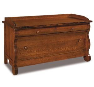 Old Classic Sleigh Blanket Chest W/ Cedar Bottom