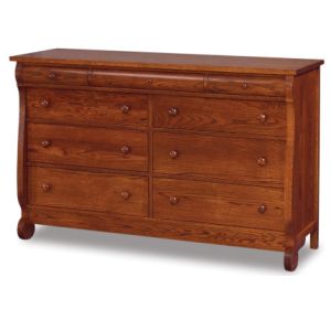 Old Classic Sleigh 9 Drawer Mule Dresser