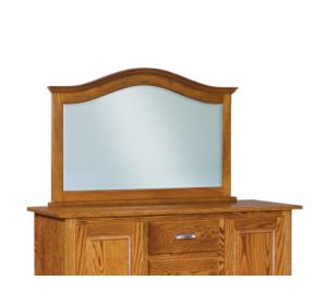 Shaker Beveled Arched Crown Top Chest Mirror