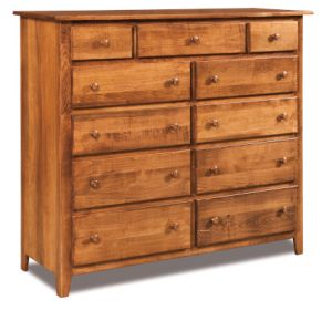 Shaker 11 Drawer Double Chest