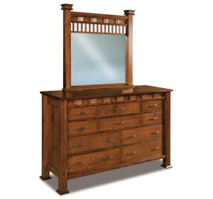 Sequoyah 10 Drawer Dresser & Mirror