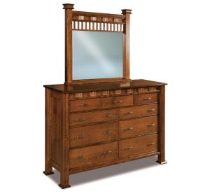 Sequoyah 9 Drawer Dresser & Mirror