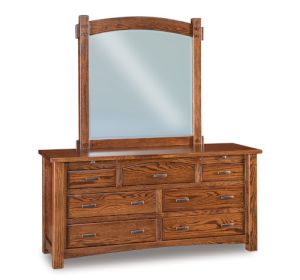Timbra 7 Drawer Dresser & Mirror