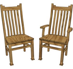 Manhattan Arm & Side Chair (Desk Chair option available)