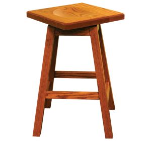 24" Mission Swivel Bar Stool