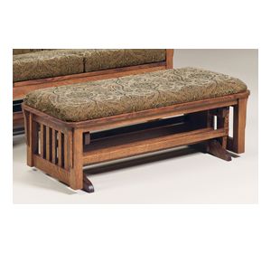 Bow Arm Loveseat Ottoman 