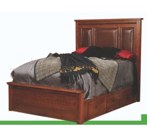 Pittsburg Bed w/ Storage Rail