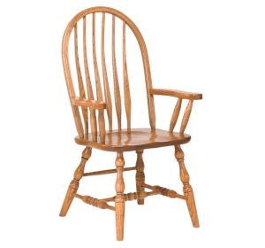 Bent Feather Bow Arm Chair