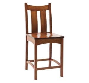 Country Shaker High Base Stationary Bar Chair