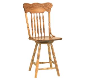 Spring Meadow Pressback Swivel Barstool