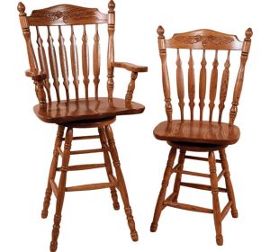 Royal Acorn Arm & Side Barstool Chair