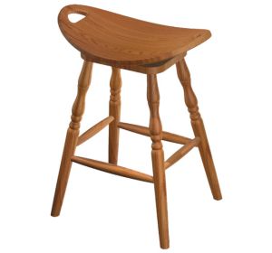 24" Swivel Saddle Stool