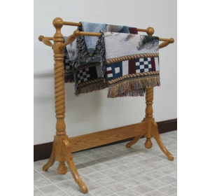 Rope Twist Quilt Rack