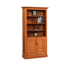 36" Traditional Bookcase With Doors