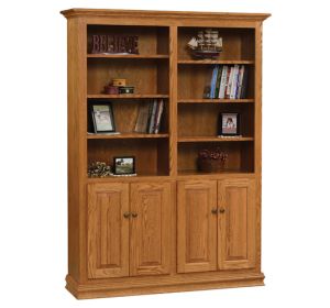 48" Traditional Bookcase With Doors