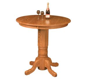 Traditional Single Pedestal Pub Table