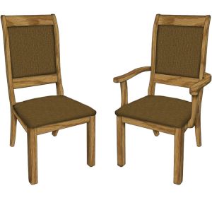 Victoria Falls Arm & Side Chair (Desk Chair option available)