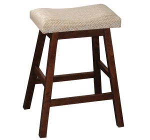 24" Wave Bar Stool w/ Fabric