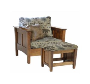 Woodland Shaker Chair & Ottoman
